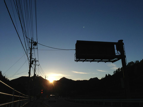 笹子での初日の出